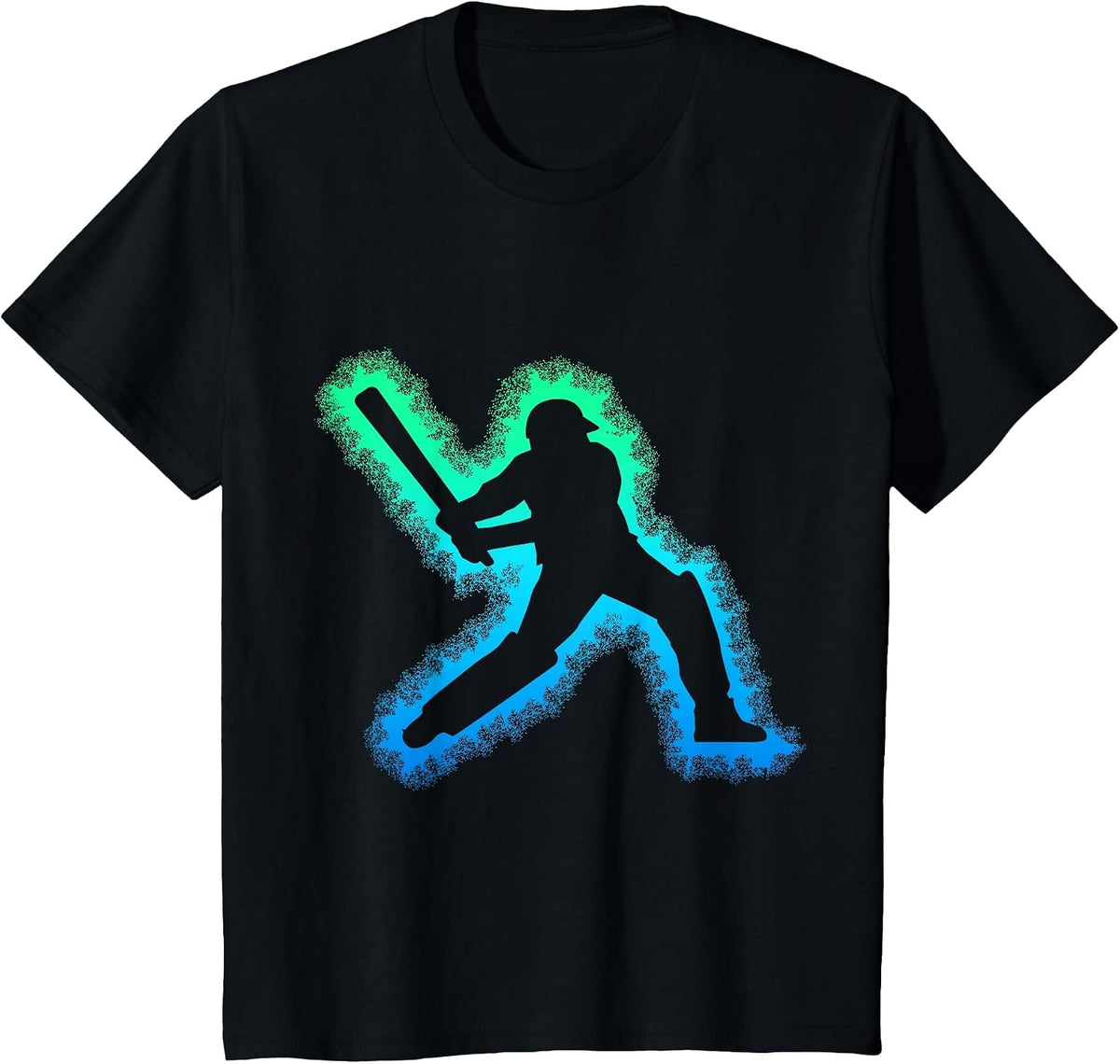 Cricket Boys Kids Men Youth T-Shirt - Black
