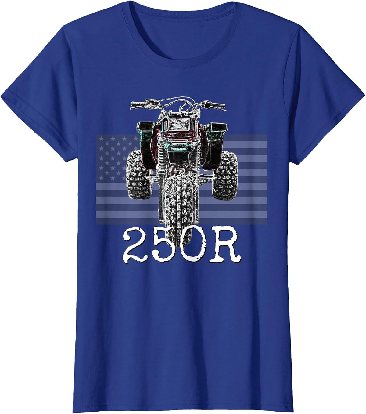 1985 Vintage Retro Three Wheeler ATV ATC 250R T-Shirt - Royal Blue