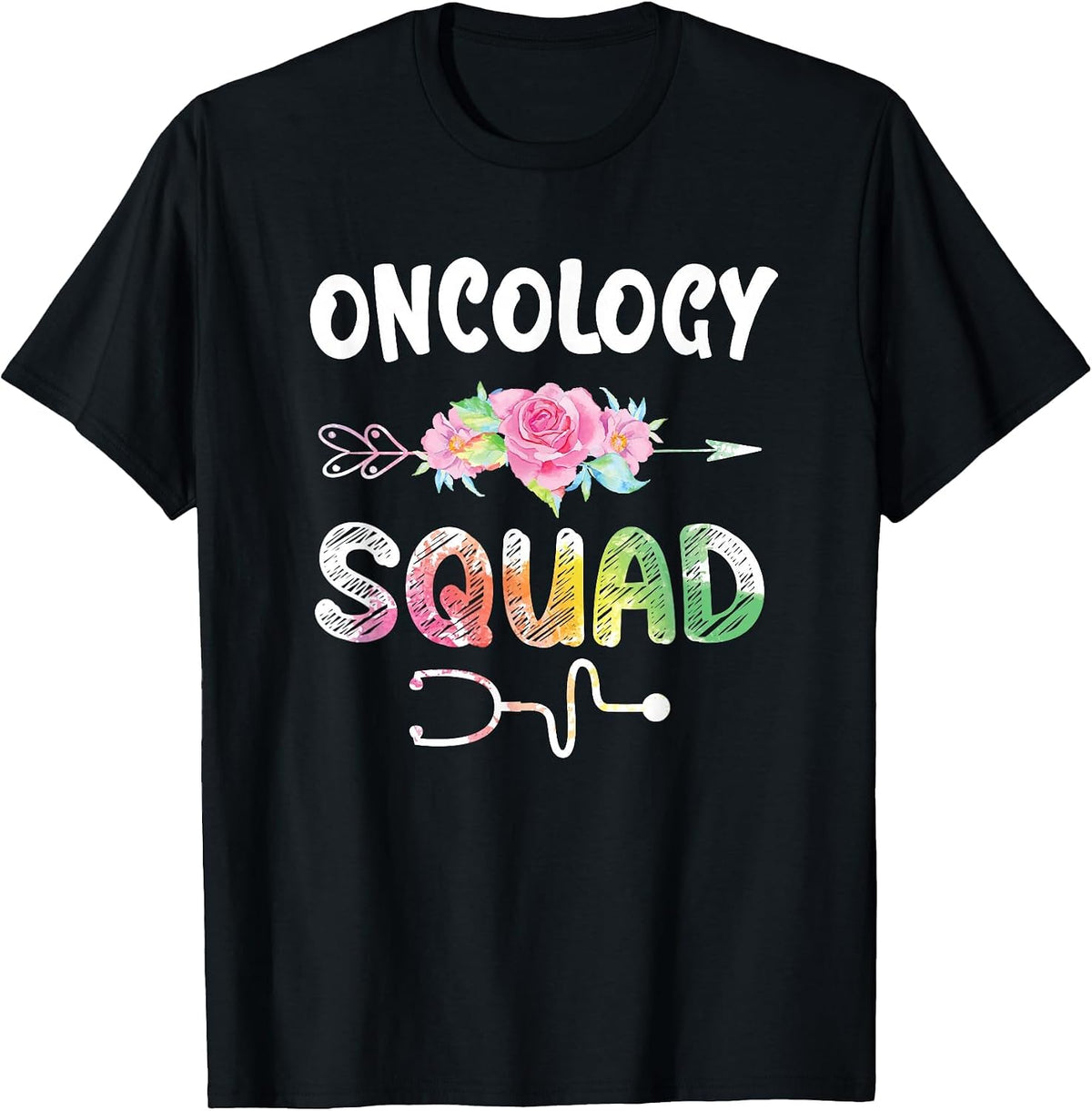 Oncology Nurse Squad Shirt Oncology Matching Nurse T-Shirt - Black