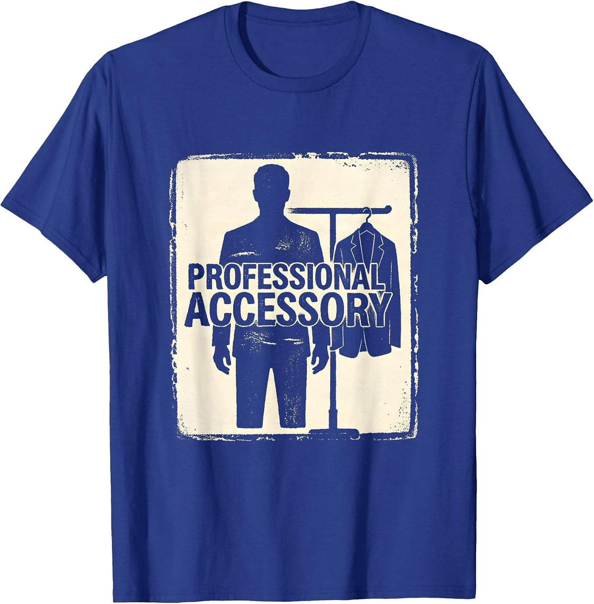 Professional Accessory Rubber Stamp Husband Deadpan Humor T-Shirt - Royal Blue