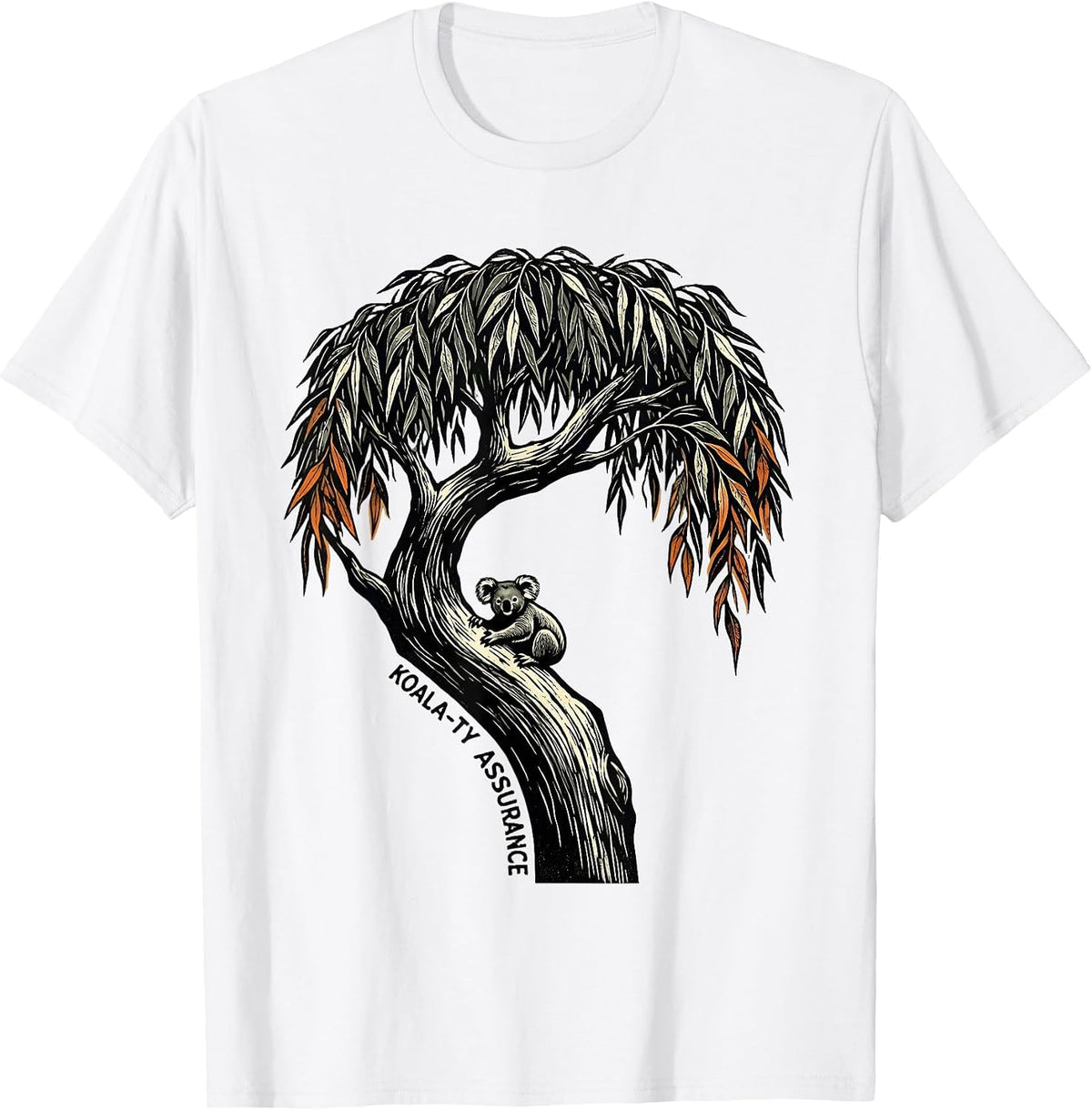 Men's Koala-ty Assurance Cute Koala Pun Animal Lover Humor T-Shirt - White