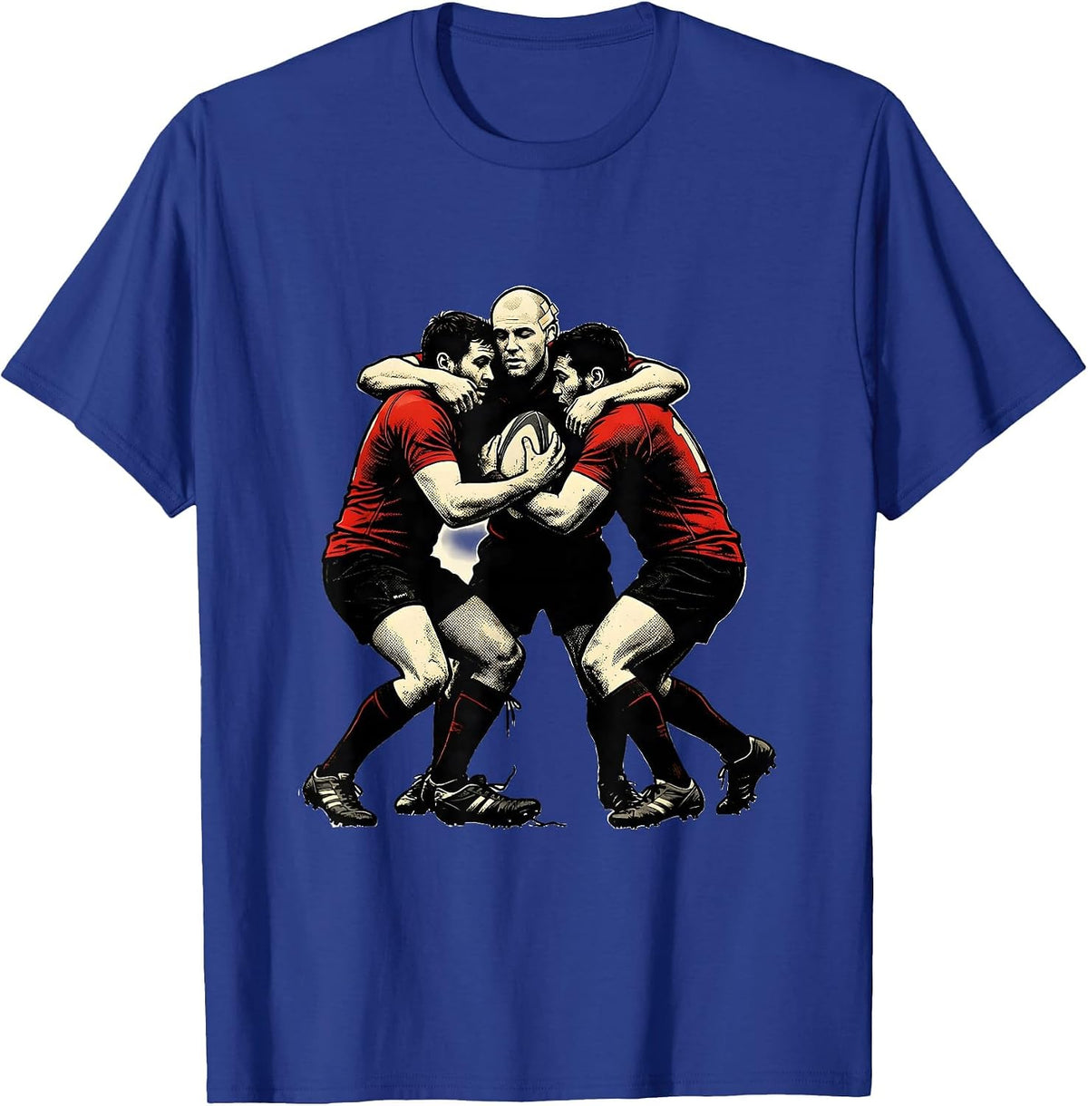 Men's Rugby Maul Sign Painter Showcard Funny Player Gift T-Shirt - Royal Blue