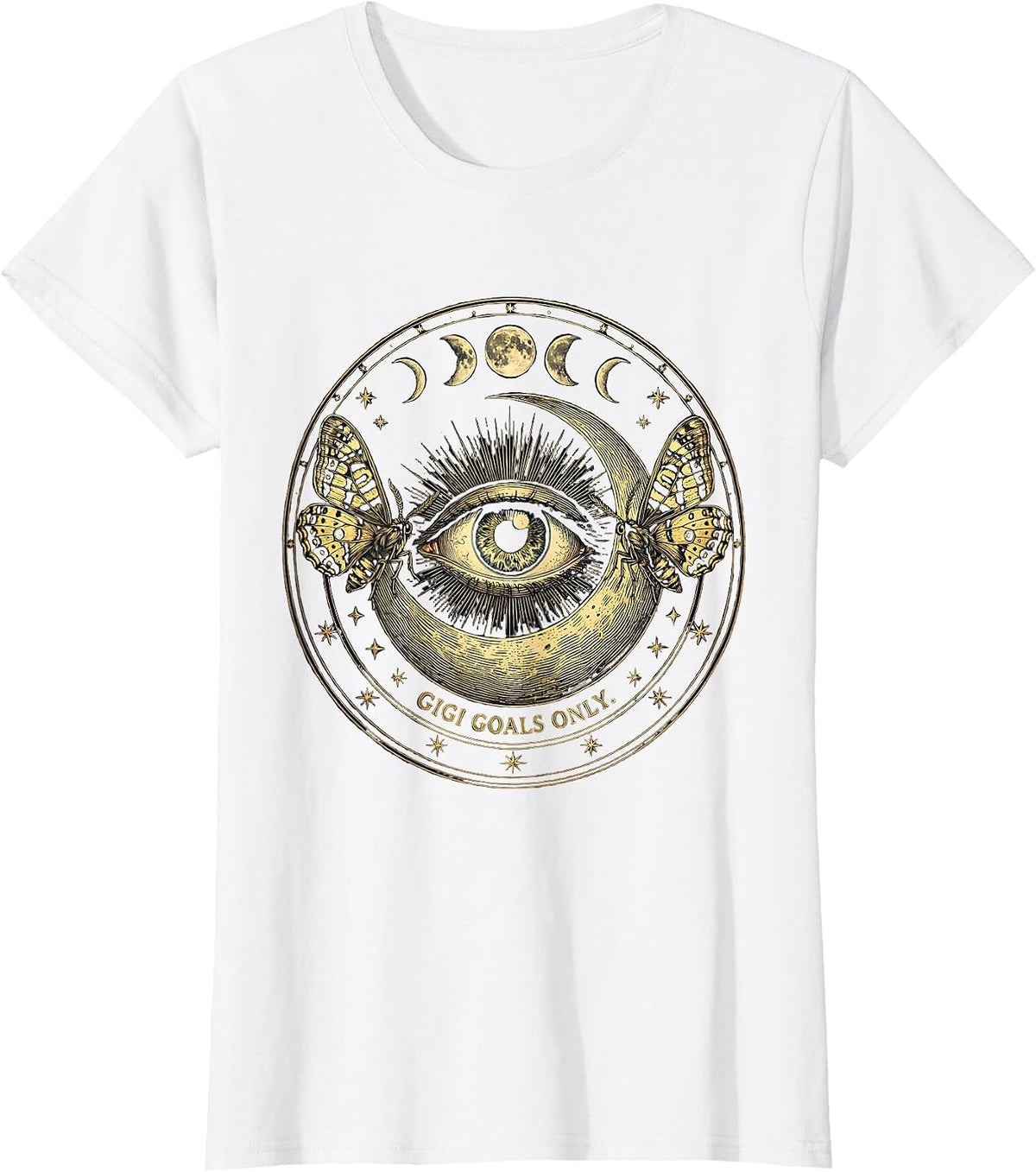 Gigi Goals Only Proud Grandma Design T-Shirt - White