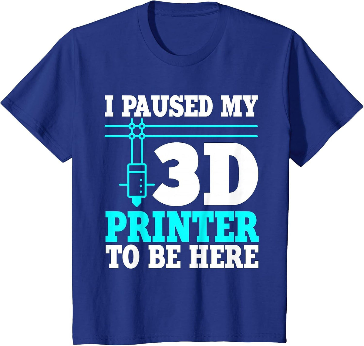 3D Printing Printer Designer 3D Printer Artist T-Shirt - Royal Blue