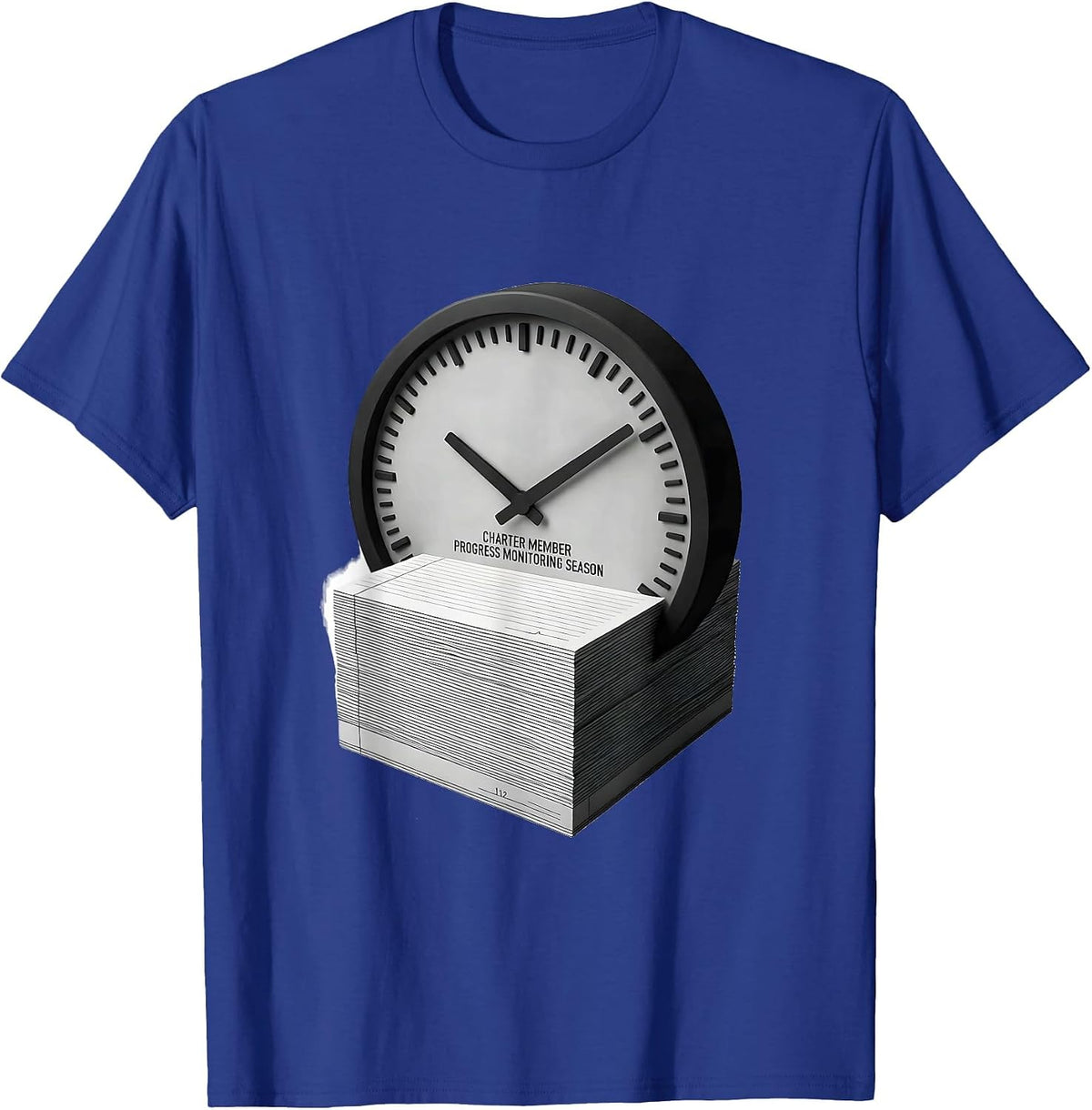 Charter Member Progress Monitoring Season Special Education T-Shirt - Royal Blue