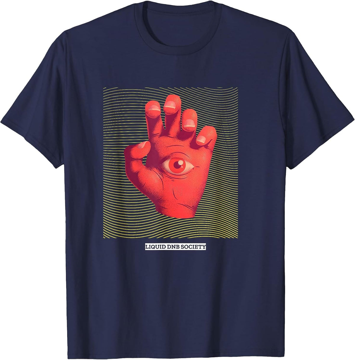 Liquid Drum and Bass DnB Funk Drum n Bass T-Shirt - Navy Blue