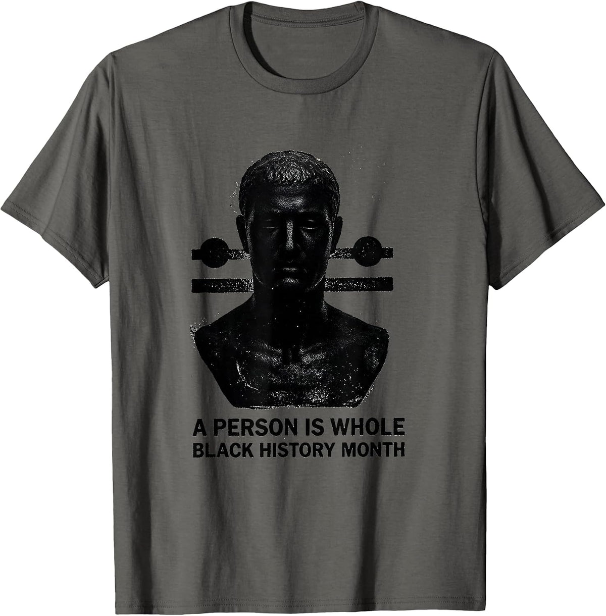 Men's A Person Is Whole — Black History Month Equality T-Shirt - Asphalt Grey