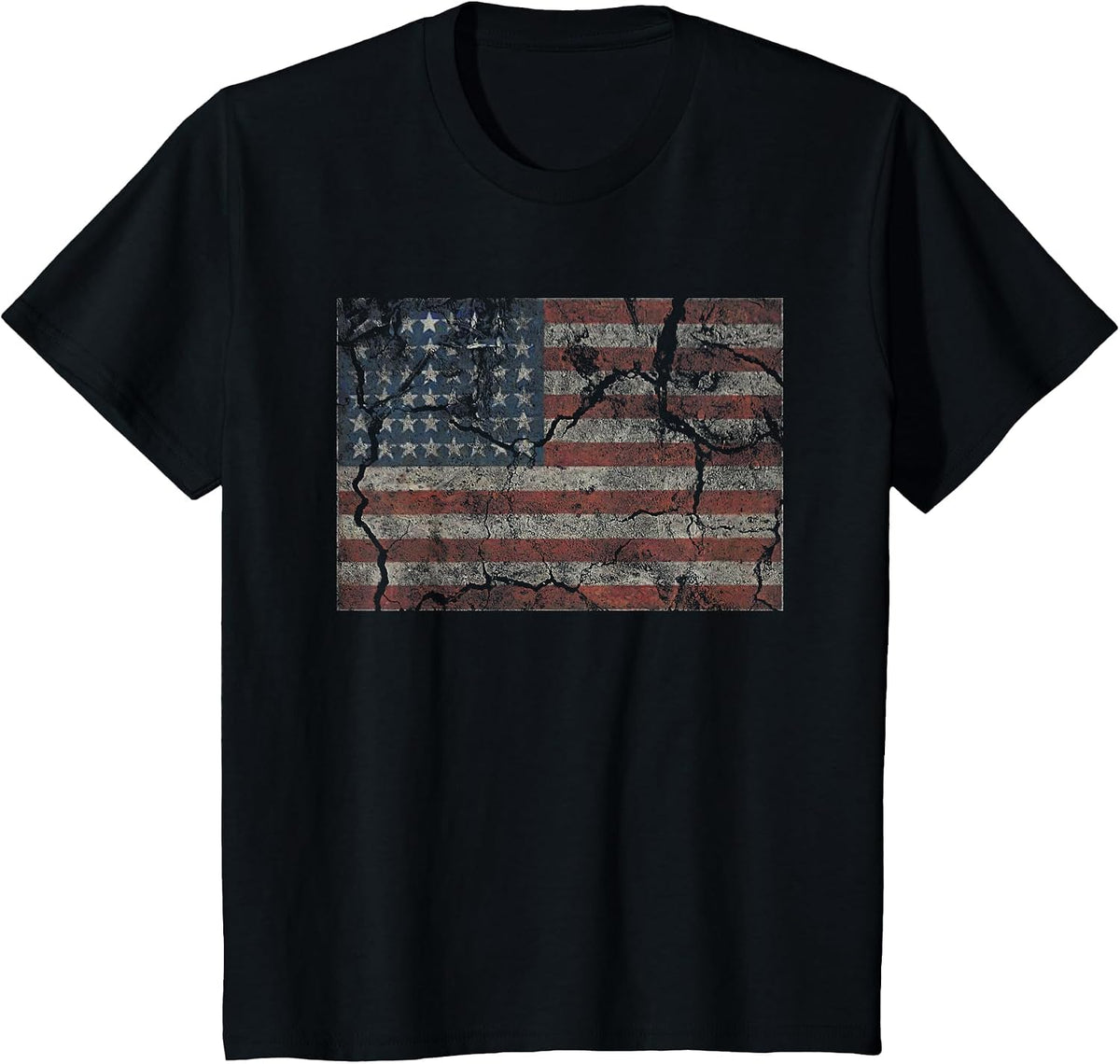 USA Glory Flag America Merica July 4th Old Country Redneck T-Shirt - Black