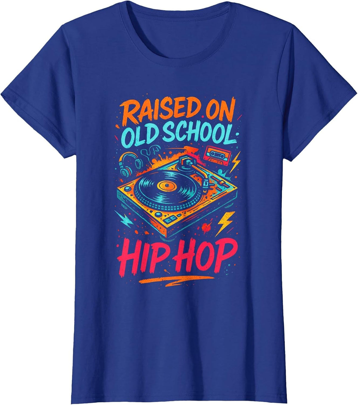 Raised On Old School Hip Hop - Hiphop Rapper T-Shirt - Royal Blue