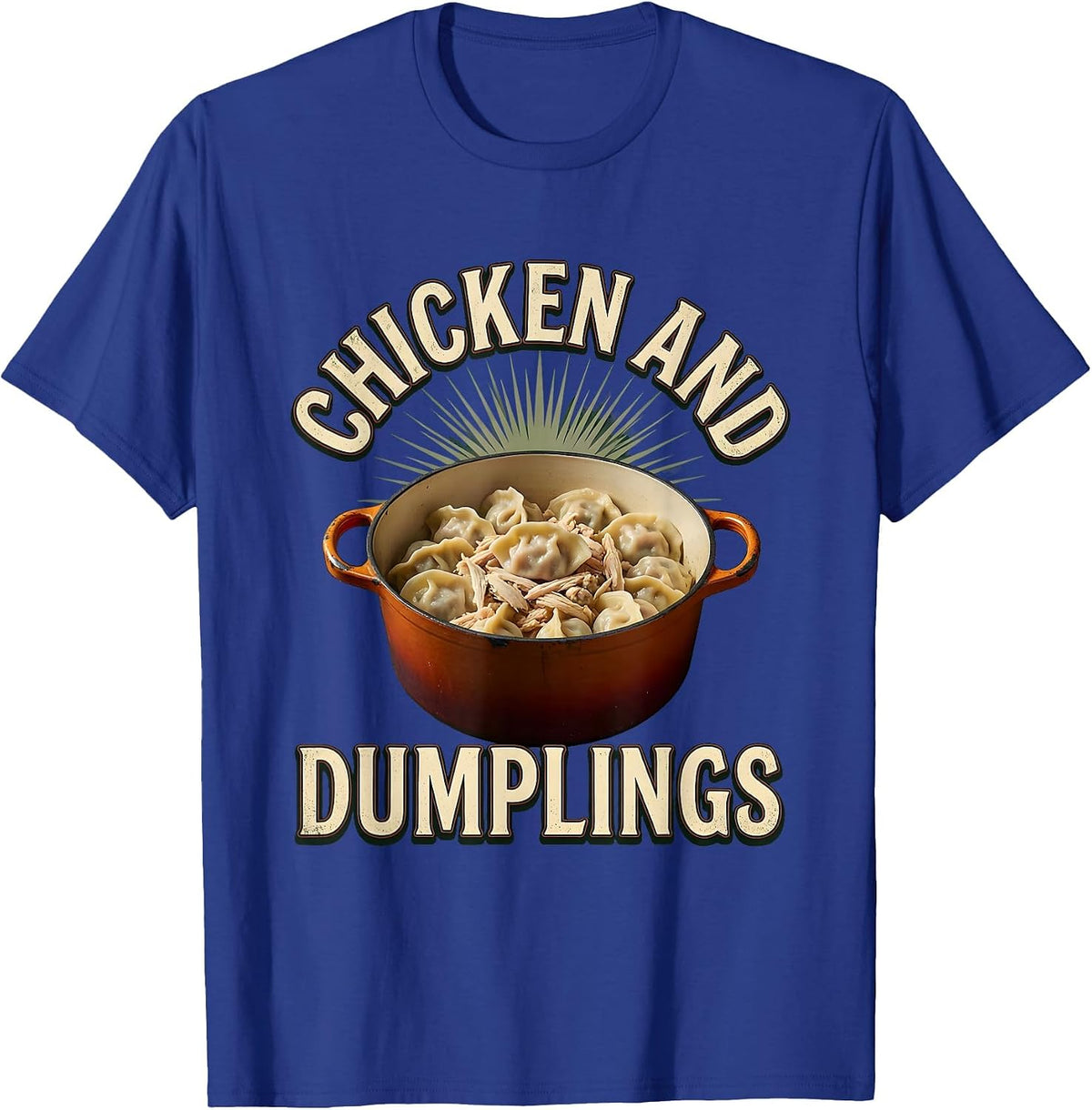 Chicken and Dumplings Bootleg 90's Rap Rock Vintage Funny T-Shirt - Royal Blue