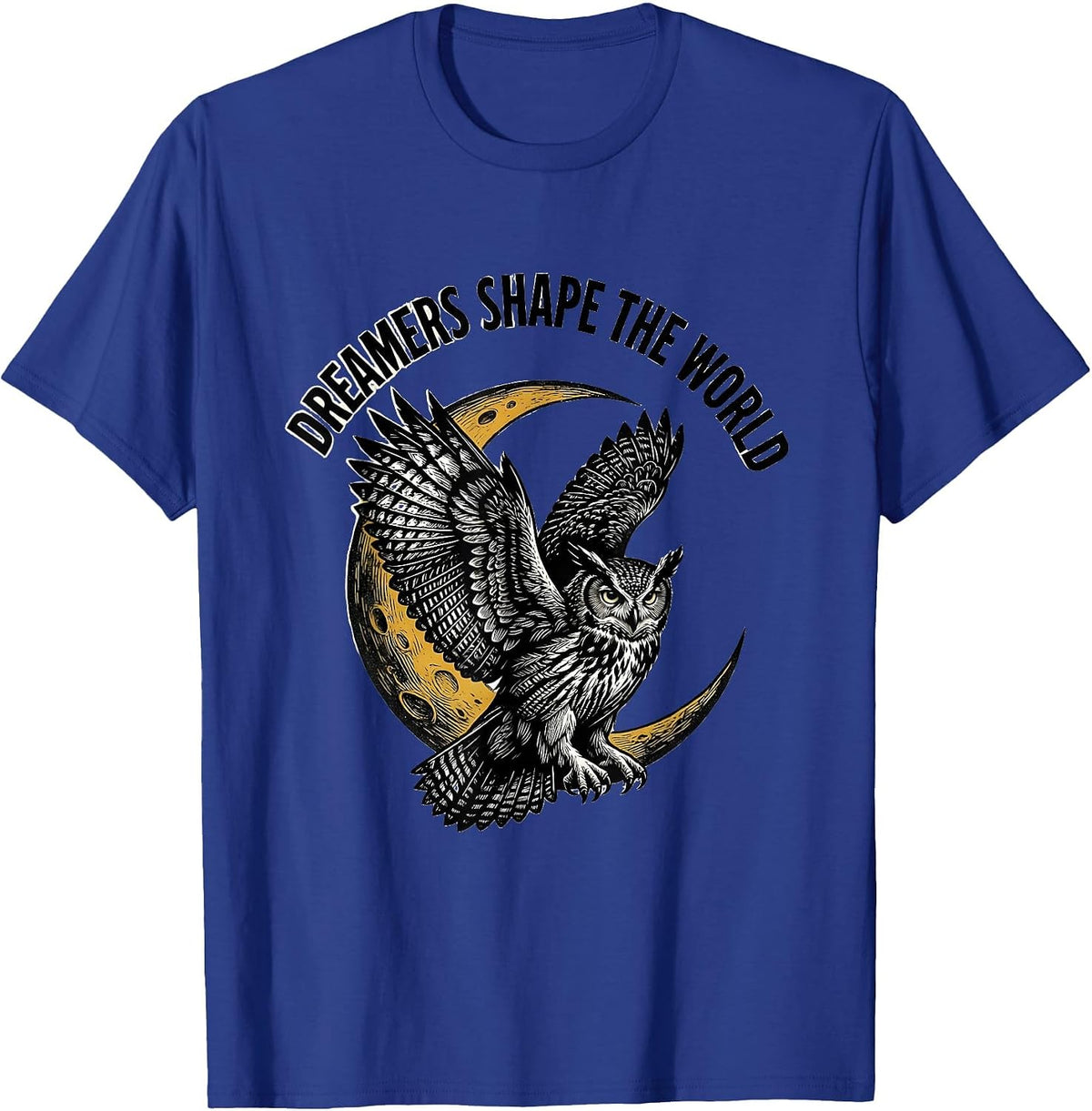 Reveur House Dreamers Shape the World Design T-Shirt - Royal Blue