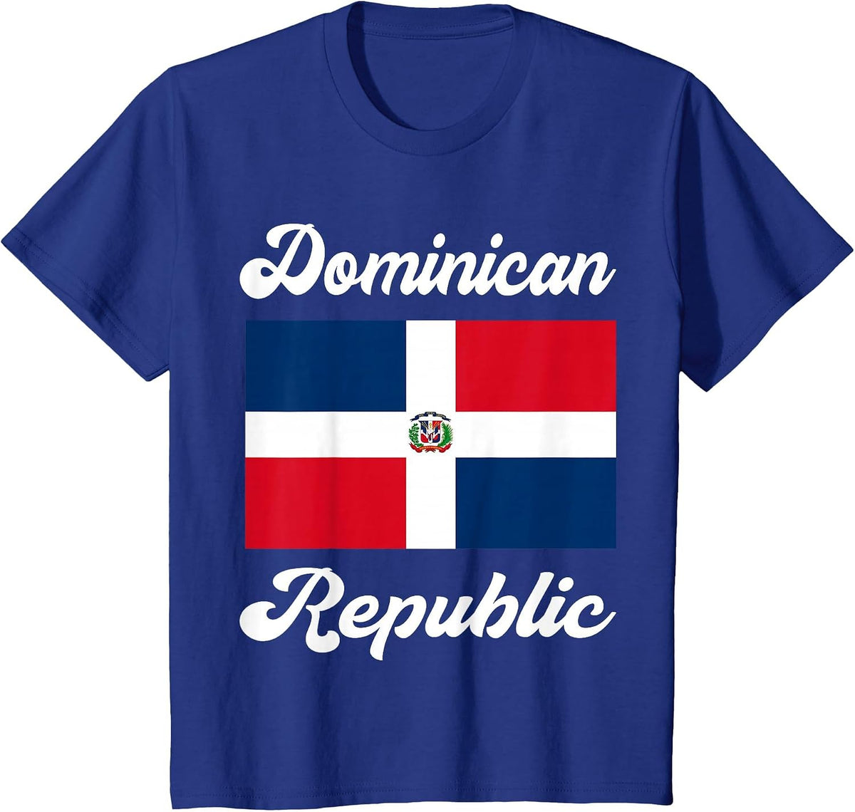 Dominican Republic Flag Pride T Shirt T-Shirt - Royal Blue