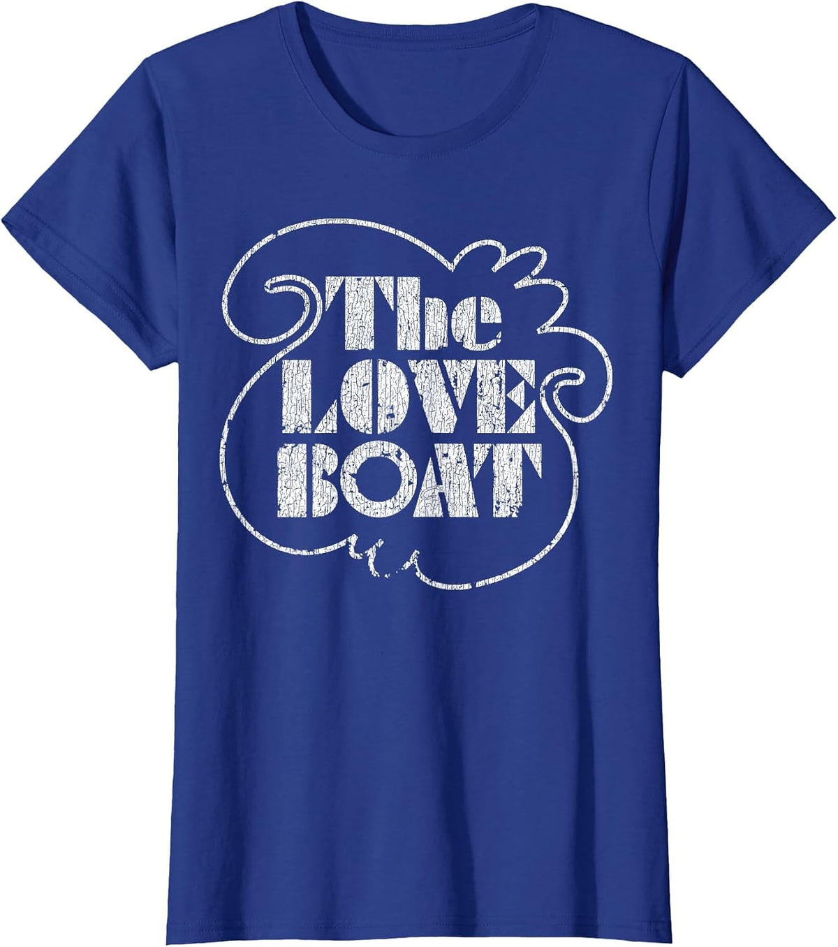 The Love Vintage Boat 80s Tv 2 T-Shirt - Royal Blue