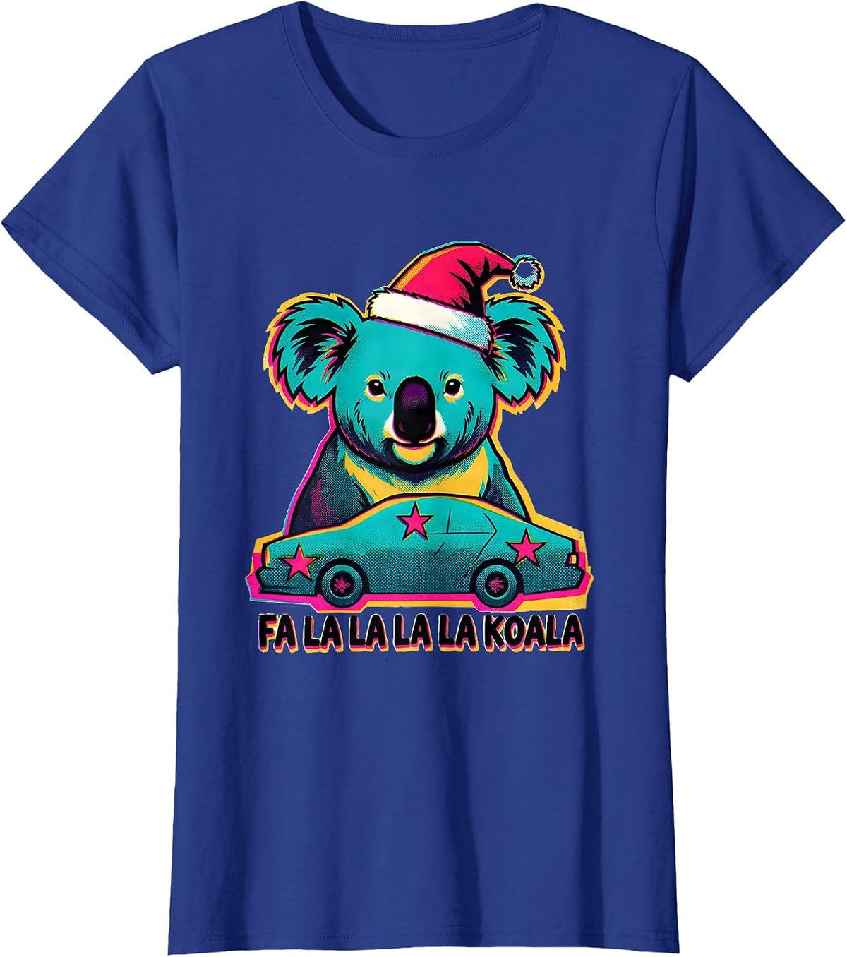 Women's Fa La La La La Koala Funny Koala Lover Australian Animal T-Shirt - Royal Blue