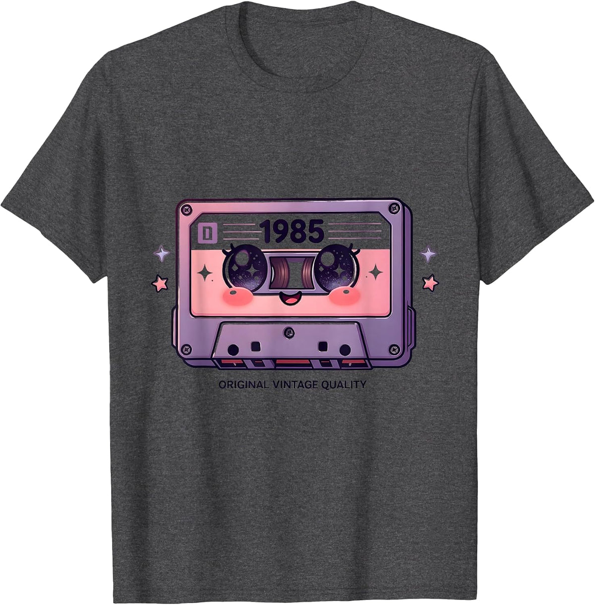 Original Vintage Quality 1985 Classic Retro Design T-Shirt - Dark Heather Grey