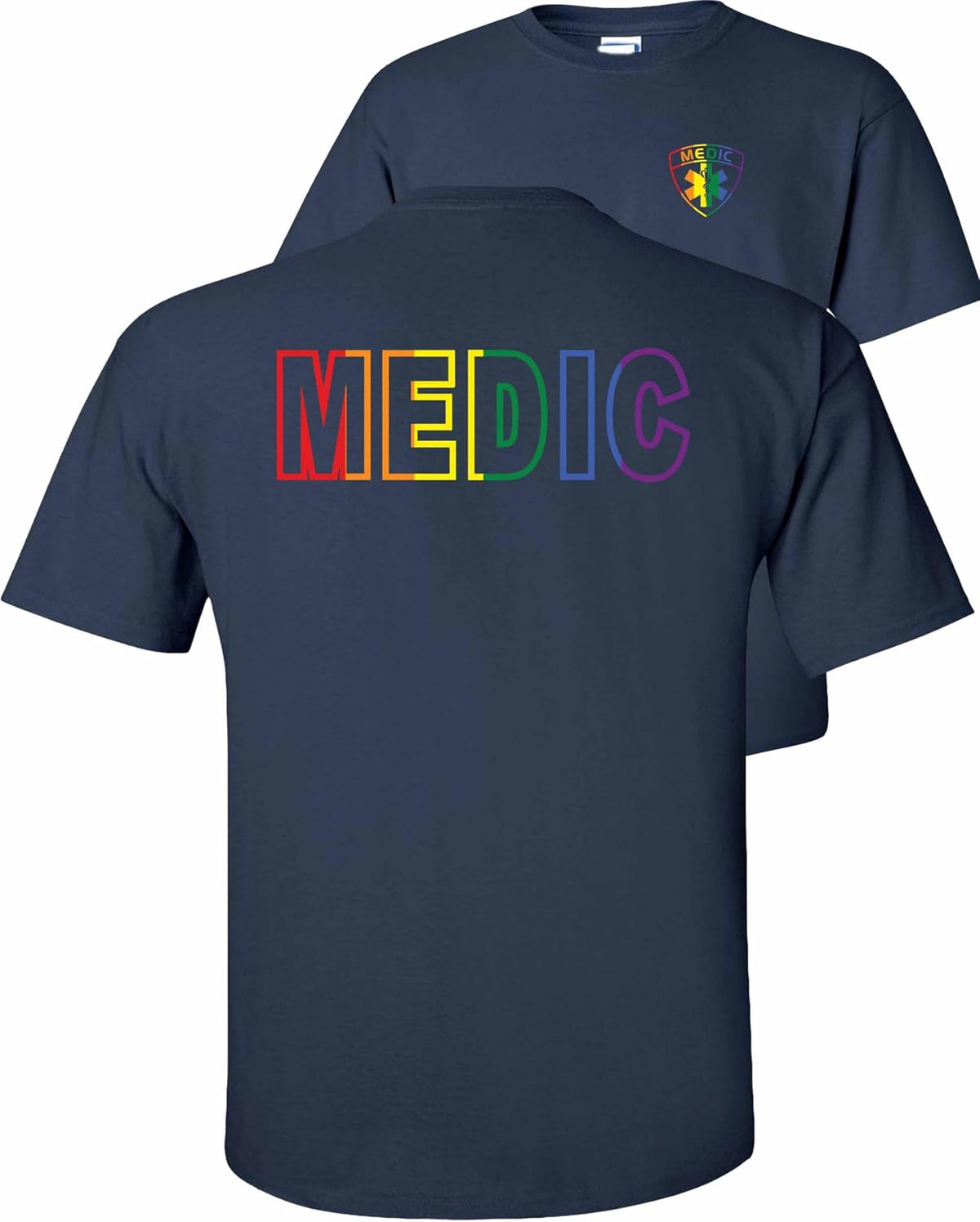 FAIR GAME Medic T-Shirt - Navy-lgbt Design