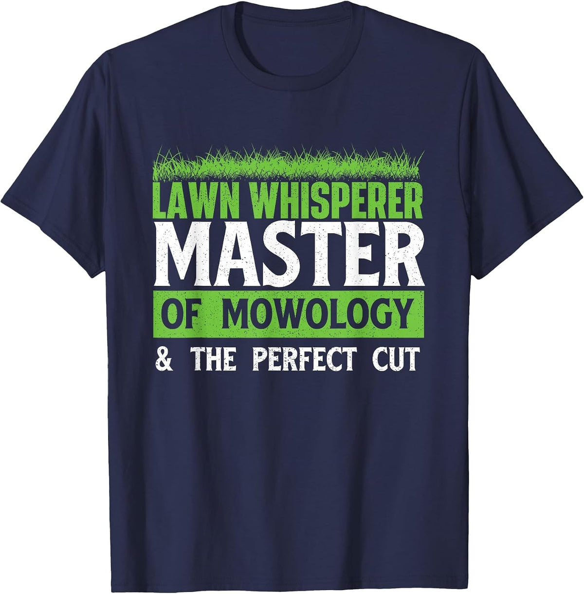 Lawn Whisperer - Landscaper Groundskeeper Gardener Mowing T-Shirt - Navy Blue
