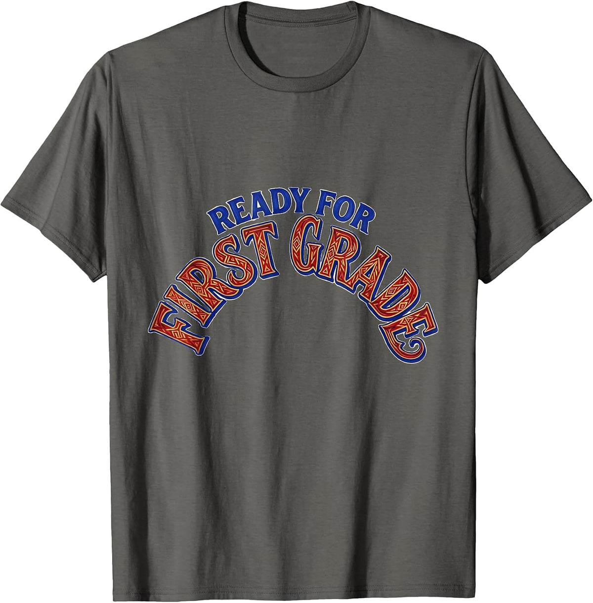 Men's Ready For First Grade Wholesome Back To School Girl Teacher T-Shirt - Asphalt Grey