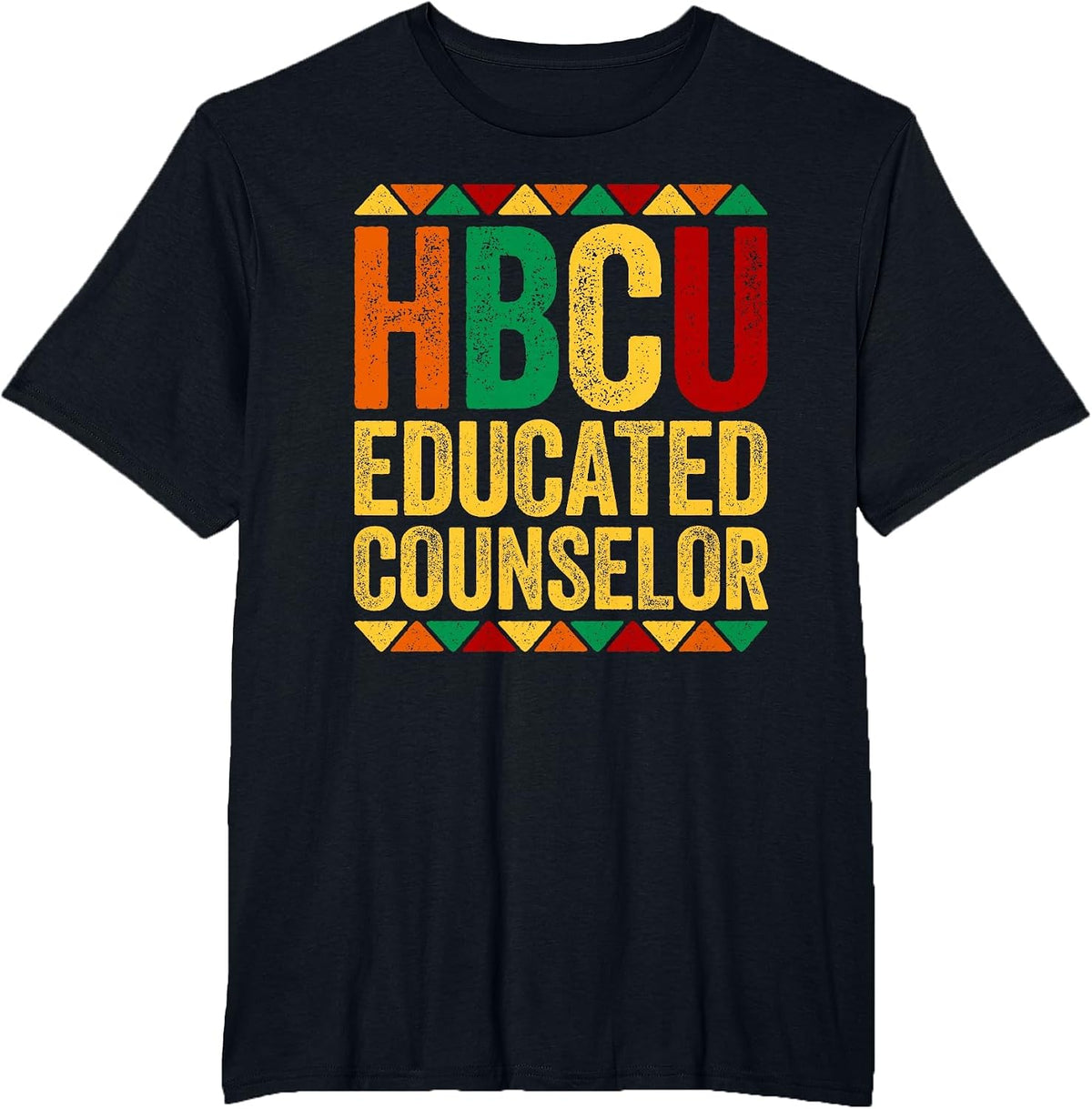 HBCU Educated Counselor Shirt Historical Black History Month T-Shirt - Black