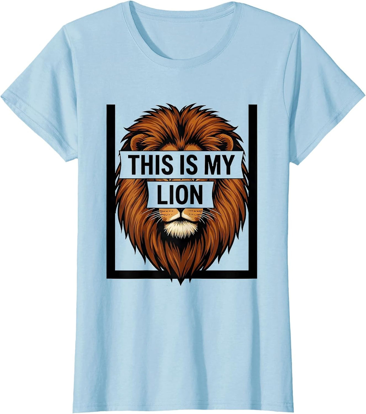 This Is My Lion Funny Lion Lover Kawaii Cute Halloween T-Shirt - Baby Blue
