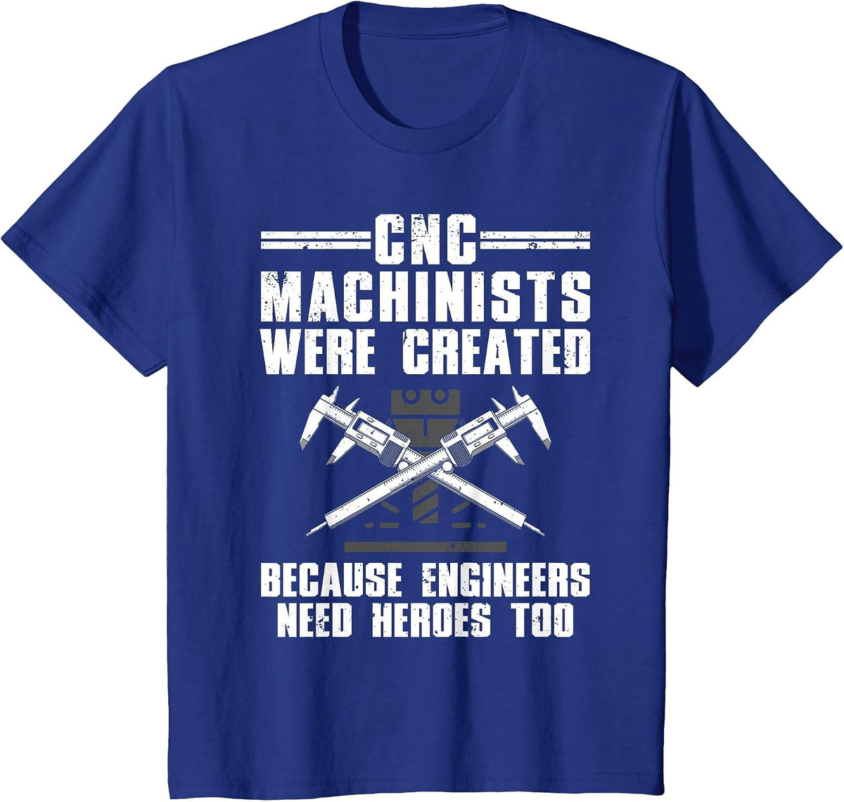 Cool CNC Machinist Art for Men Women CNC Machine Machinist T-Shirt - Royal Blue