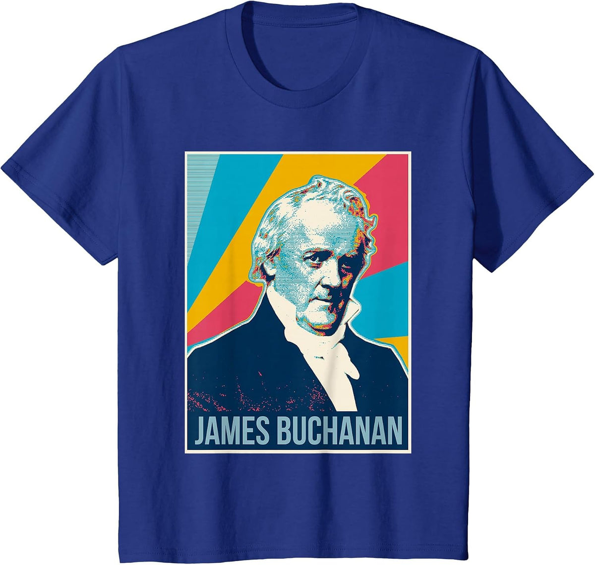 James Buchanan President T Shirt T-Shirt - Royal Blue