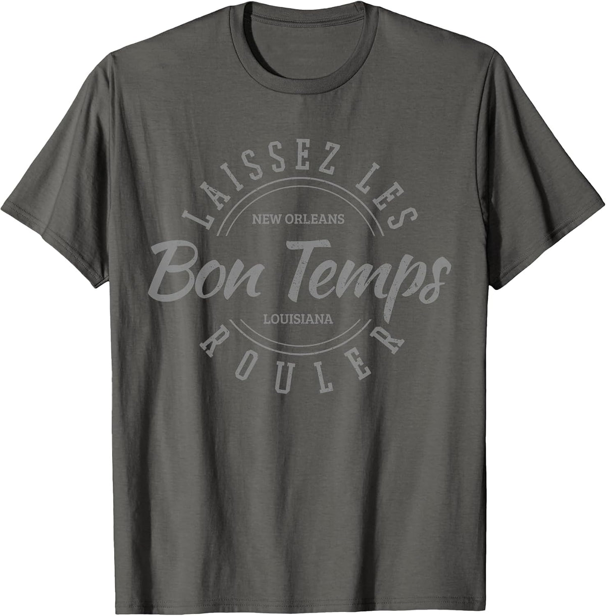 New Orleans Louisiana Mardi Gras USA Souvenir T-Shirt - Asphalt Grey