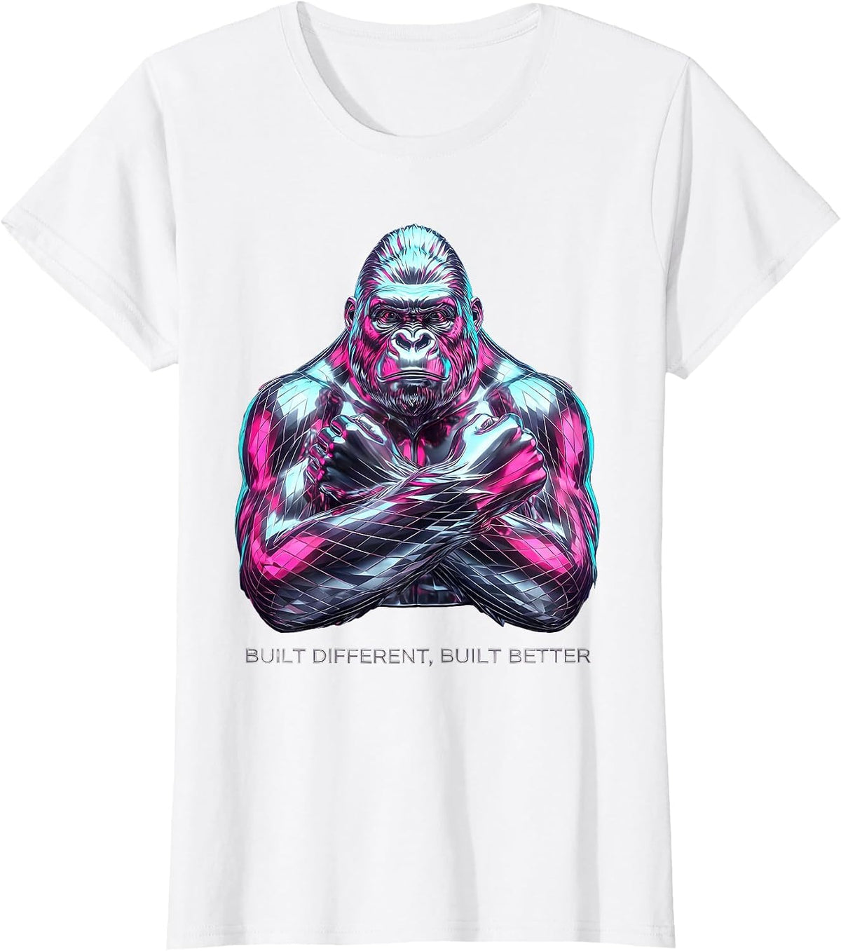 Built Different Built Better Boss Mindset Design T-Shirt - White