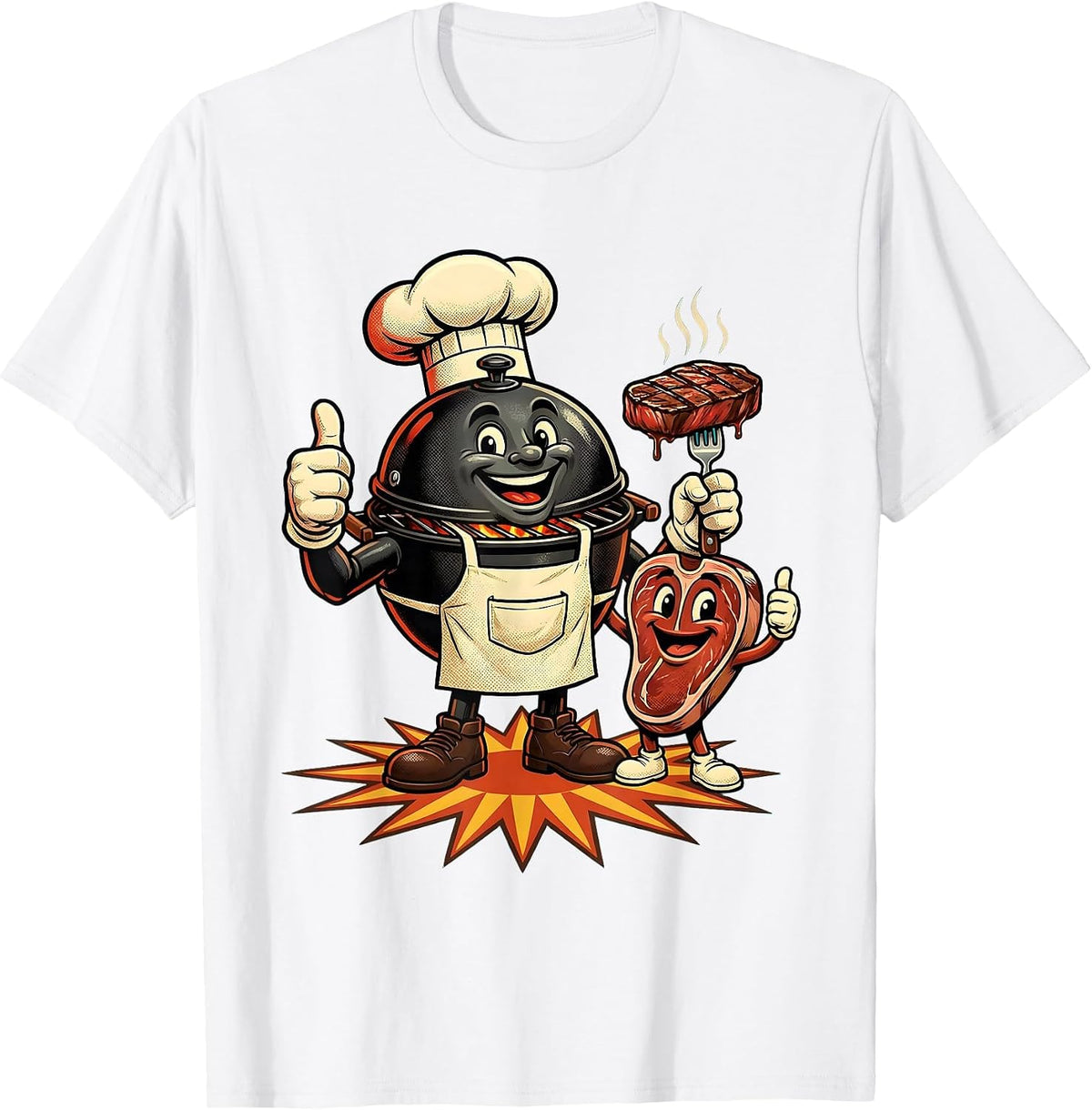 Men's Son In Law Favorite Child Grilling Together T-Shirt - White