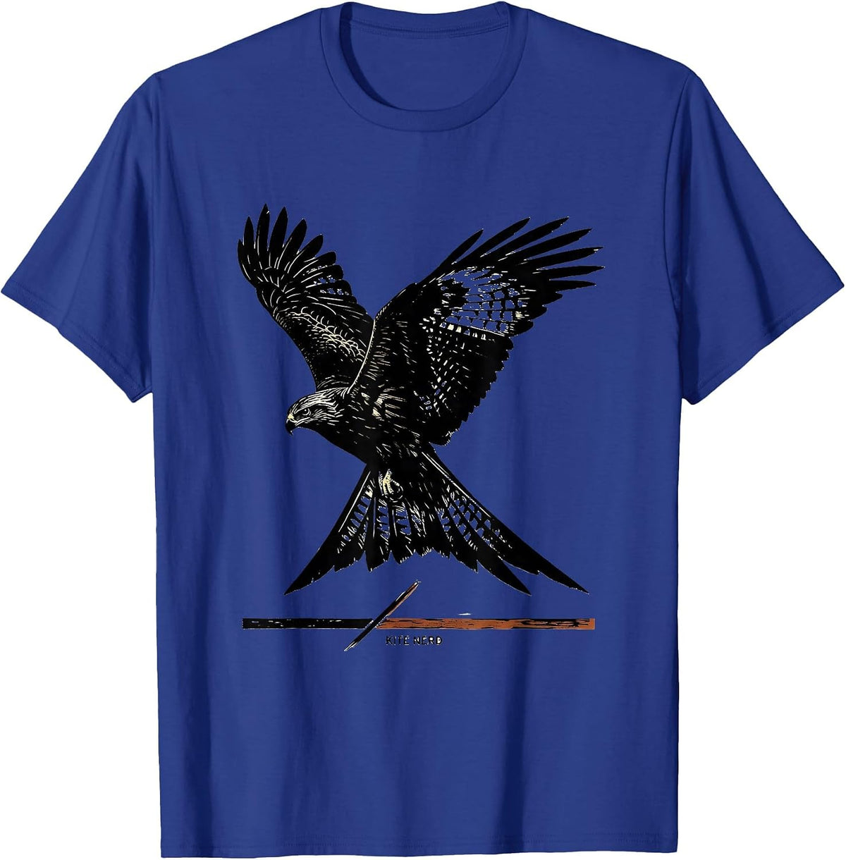 Kite Nerd Funny Birdwatching Birding Bird Lover Humor T-Shirt - Royal Blue