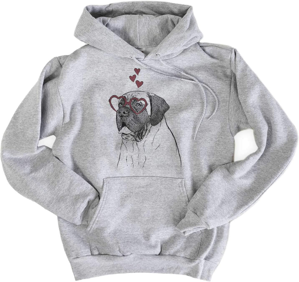 Valentine Sterling the English Mastiff Dog Triblend T-Shirt - Unisex Pullover Hoodie Sweatshirt