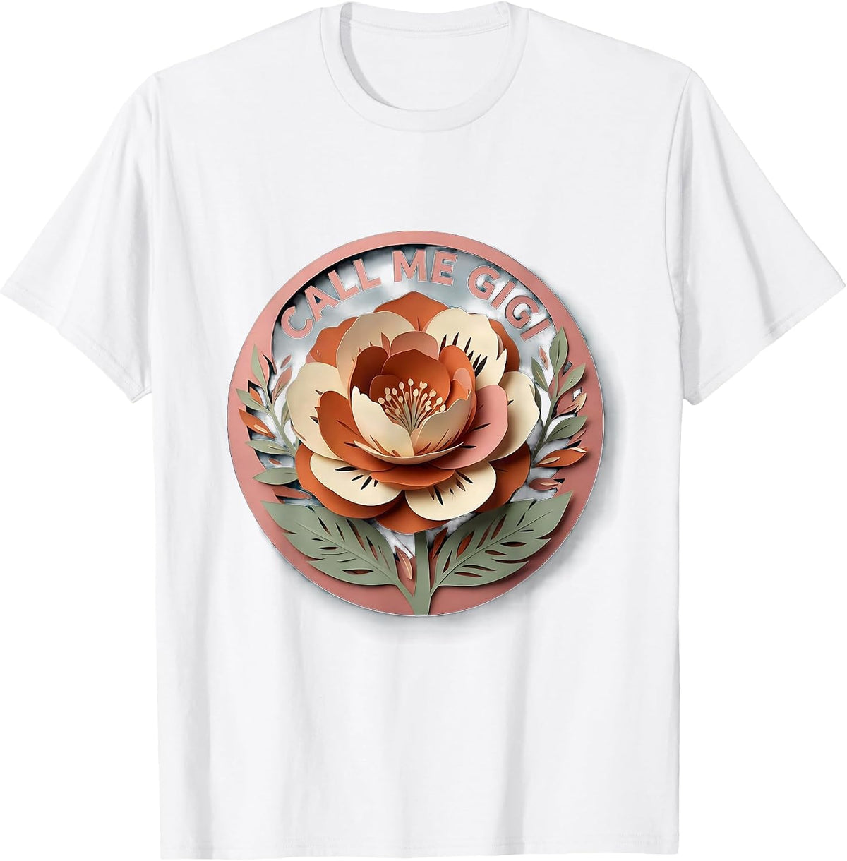 Men's Call Me Gigi Proud Grandparent Design T-Shirt - White