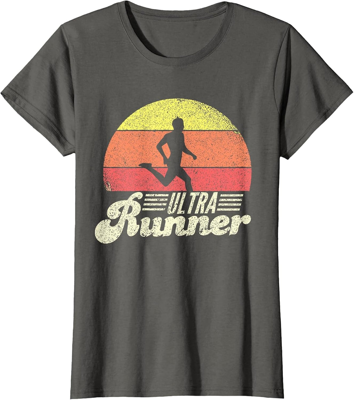 Ultra Runner Classic Retro Vintage Ultramarathon T-Shirt - Asphalt Grey