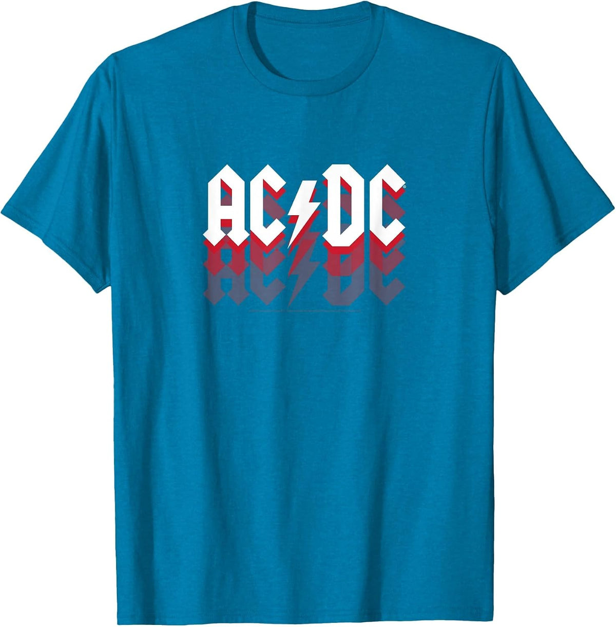 ACDC - Logo Fade T-Shirt - Sapphire Blue