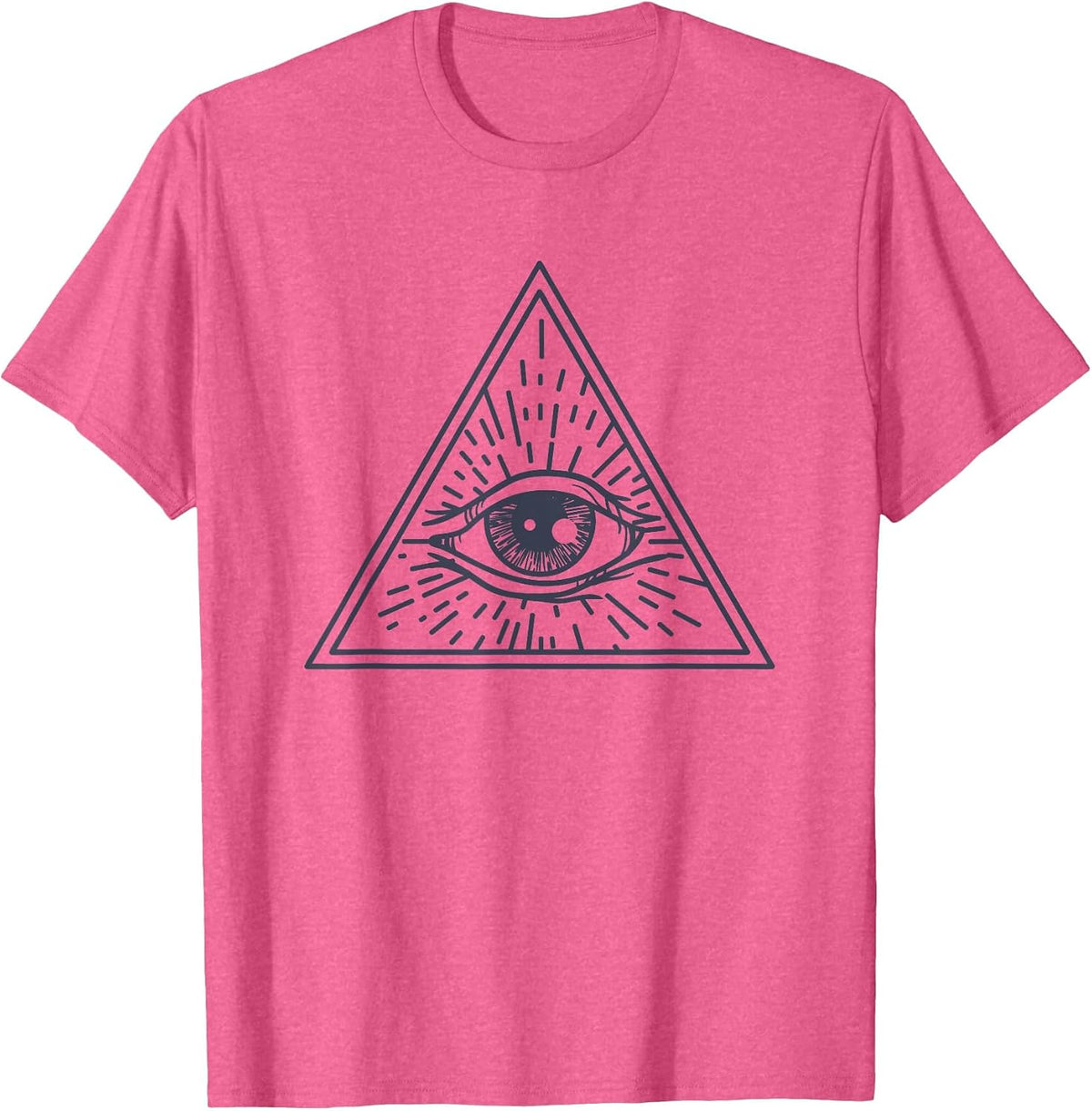 The Magic All Seeing Eye T-Shirt - Pink Heather