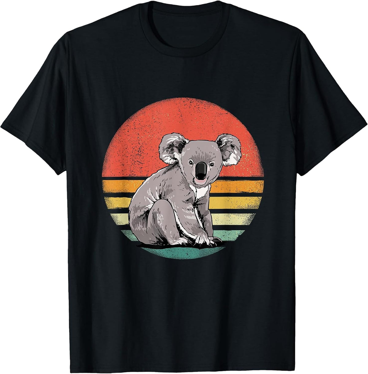 Retro Vintage Koala Bear Australian Zoo Animals Koala Lover T-Shirt, Men, Black, Small - As Pictured