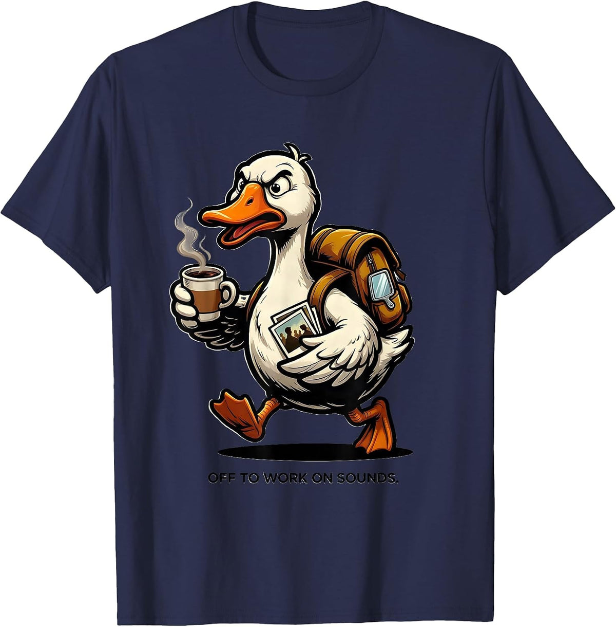 Men's Off To Work On Sounds Funny Goose ABA Therapist T-Shirt - Navy Blue
