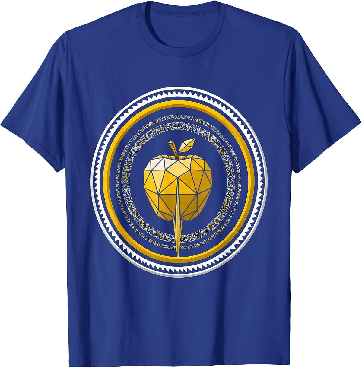 Newton's Apple Falling Math Equations Graphic T-Shirt - Royal Blue