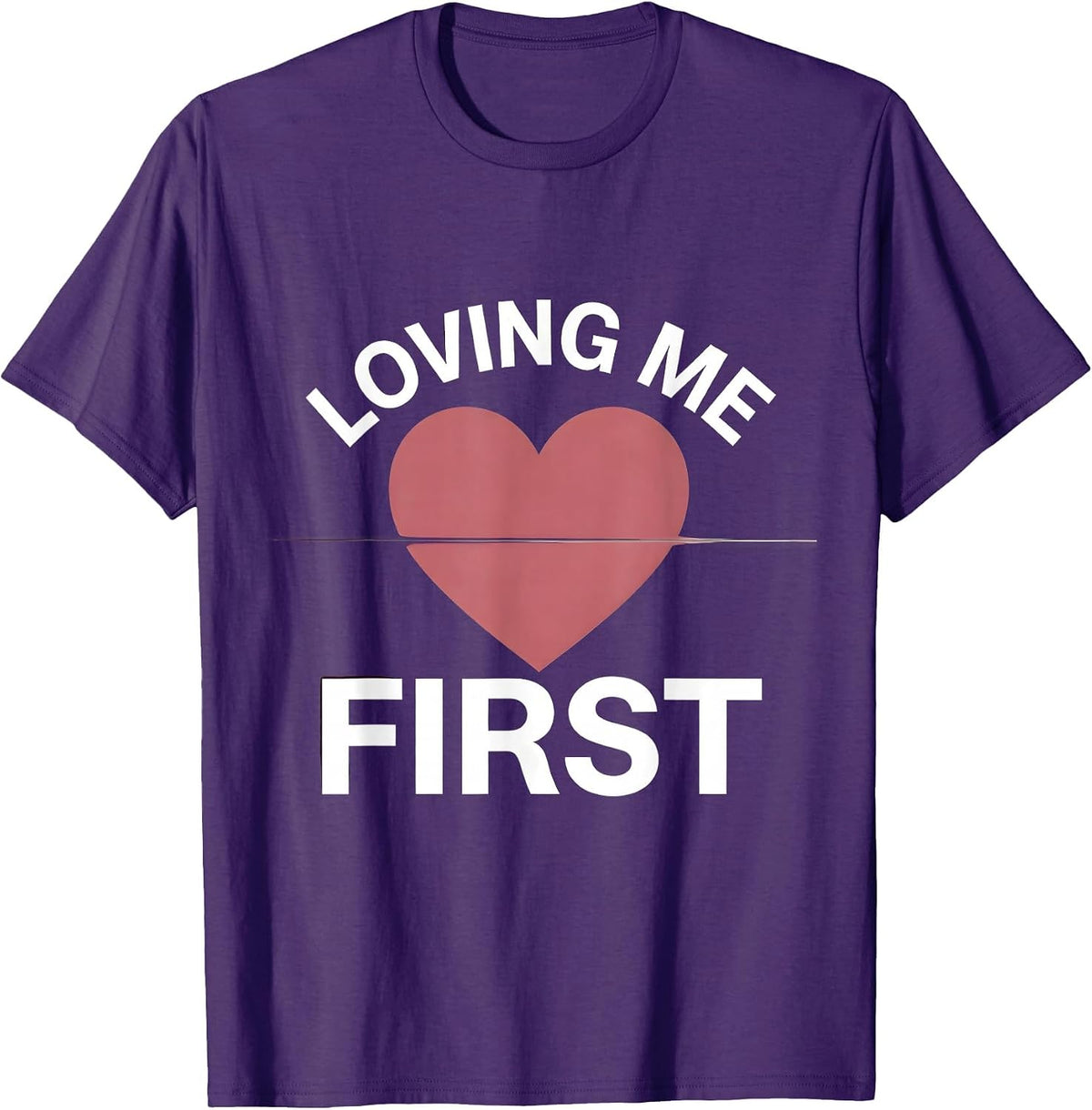 Men's Loving Me First Self-Love Empowerment Design T-Shirt - Purple