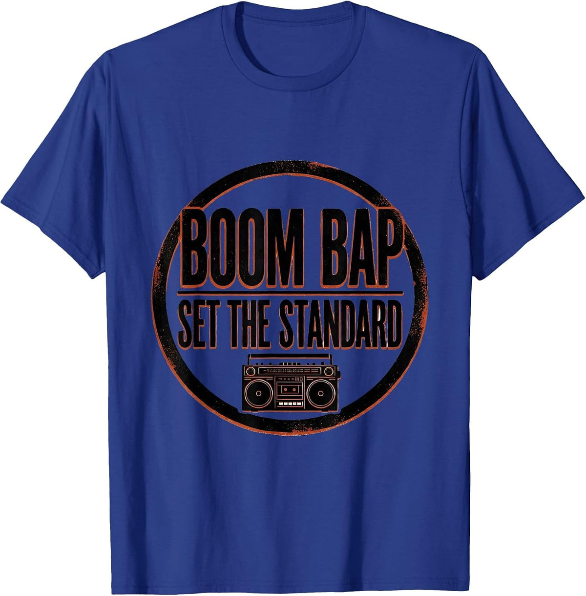Men's Boom Bap Set The Standard Vintage Rap Lyric Quote 90s T-Shirt - Royal Blue