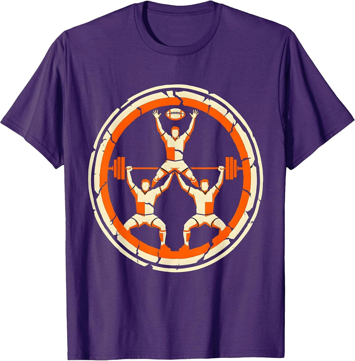 Men's Rugby Lineout Lift Graphic Tee T-Shirt - Purple