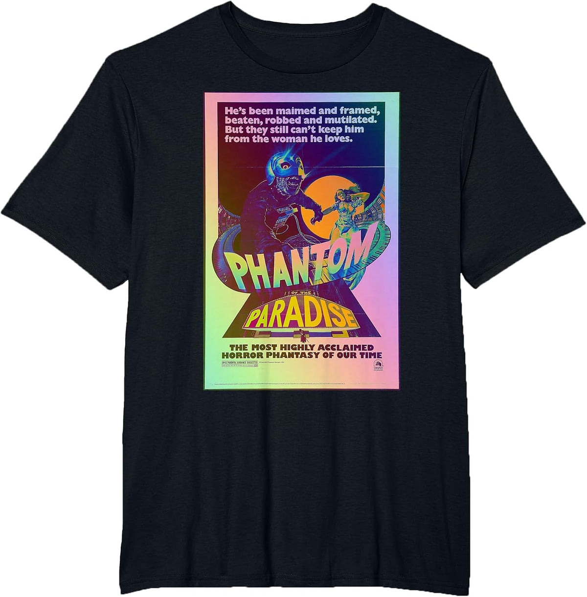 Movie Classic Poster Rock and roll Phantom T-Shirt - Black