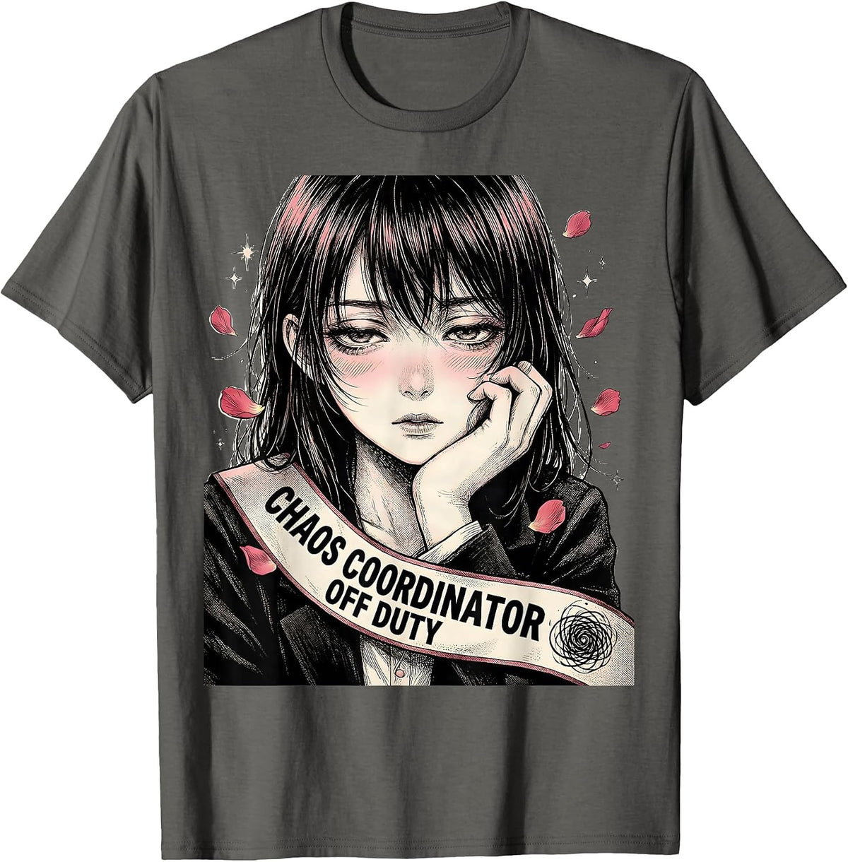 Men's Chaos Coordinator Off Duty Funny Design T-Shirt - Asphalt Grey