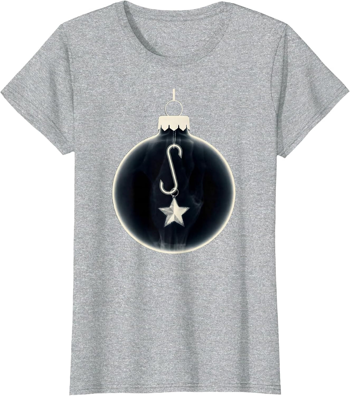 Hold Still It's Almost Christmas Funny Medical Tech T-Shirt - Heather Grey