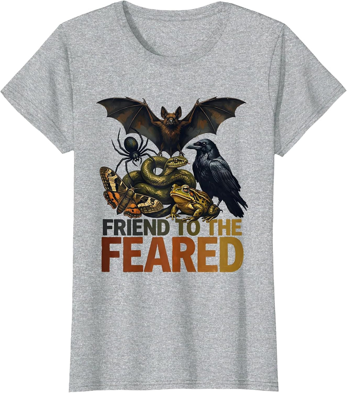 Women's Friend To The Feared Sentimental Misunderstood Creatures T-Shirt - Heather Grey