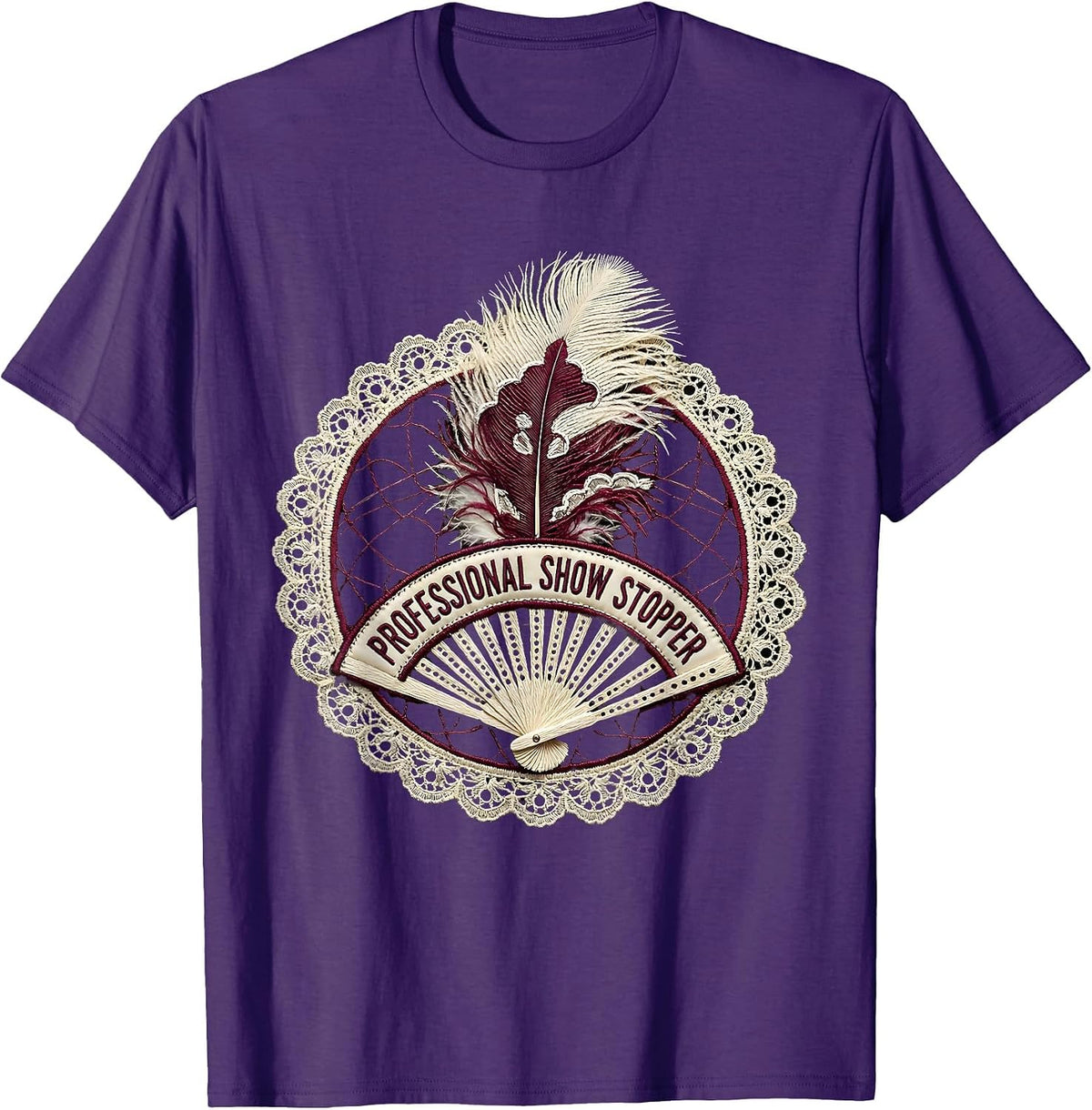 Men's Professional Show Stopper Showgirl Design T-Shirt - Purple