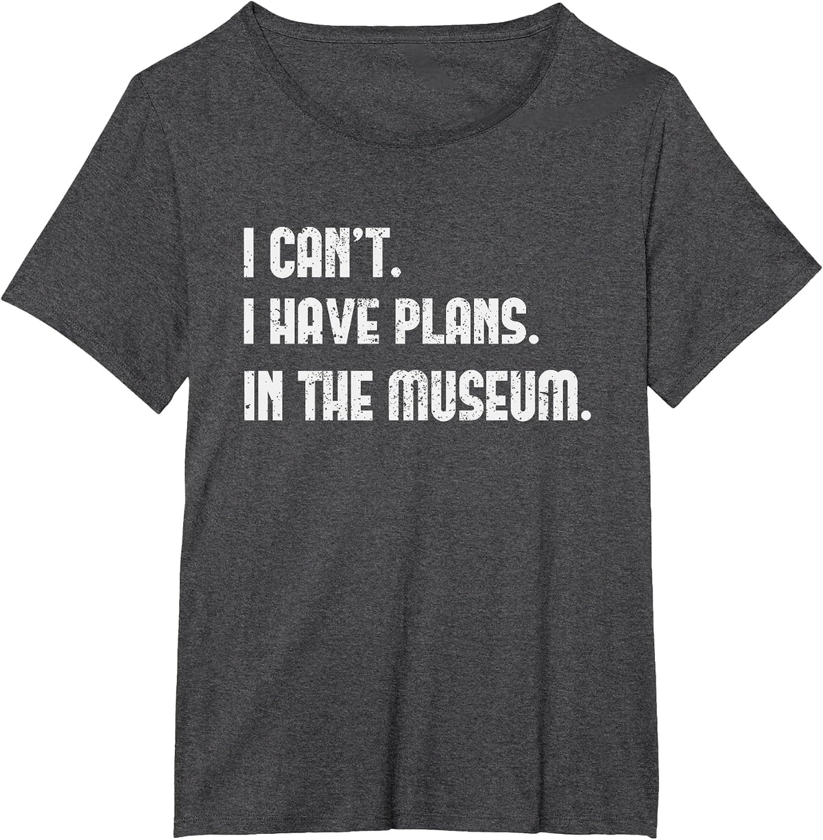 Funny Museum Art Enthusiast History Dinosaur Bugs Animal T-Shirt - Dark Heather Grey