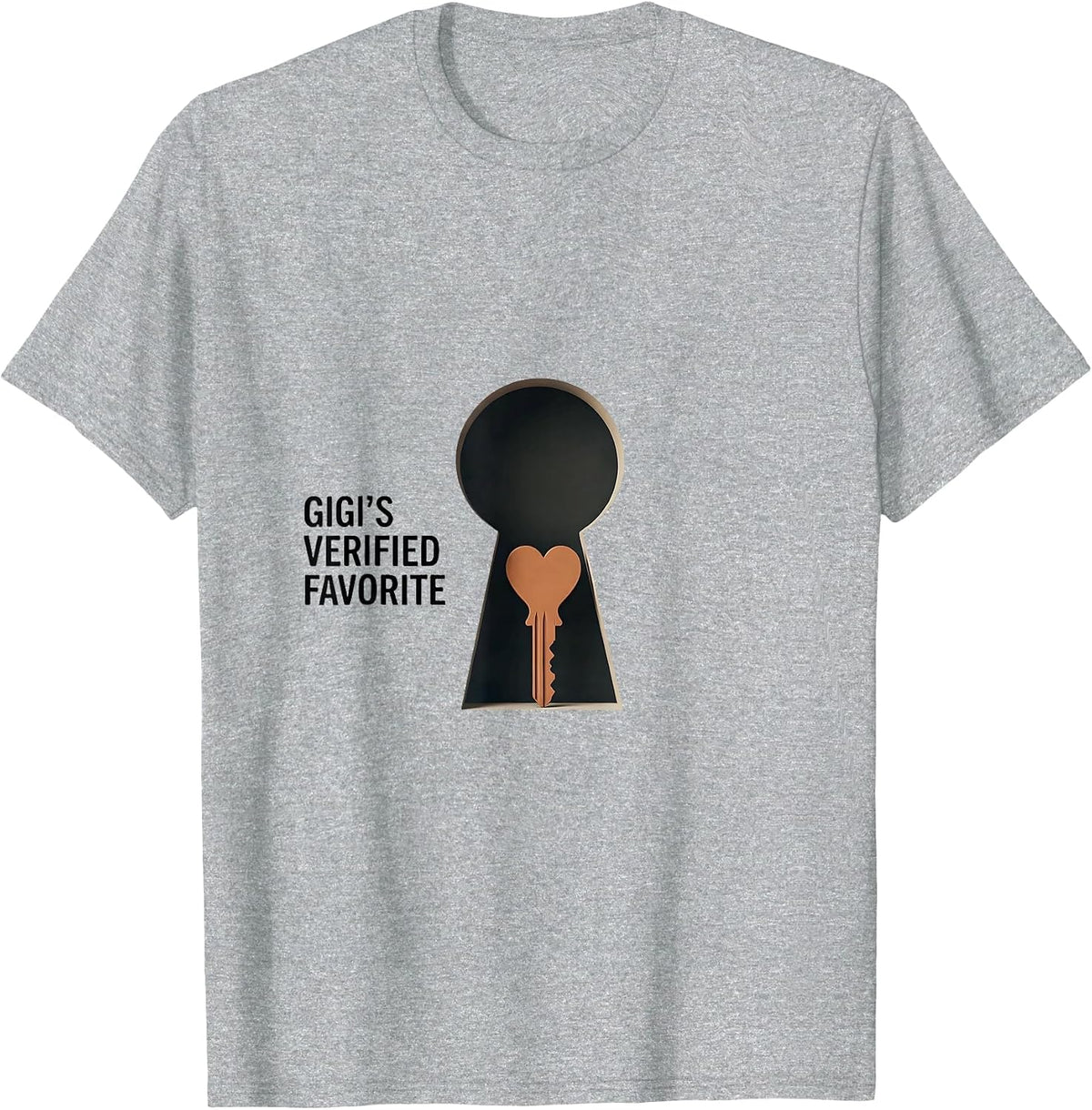 Men's Gigi's Verified Favorite Funny Grandparent Grandchild Humor T-Shirt - Heather Grey