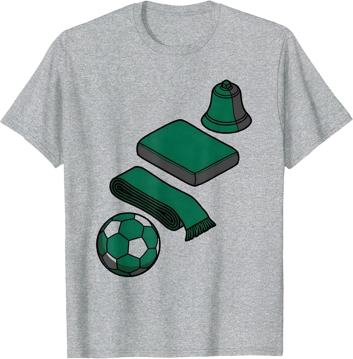 Men's Exploded Game-Day Fan Kit Soccer Mom Stadium Supporter T-Shirt - Heather Grey