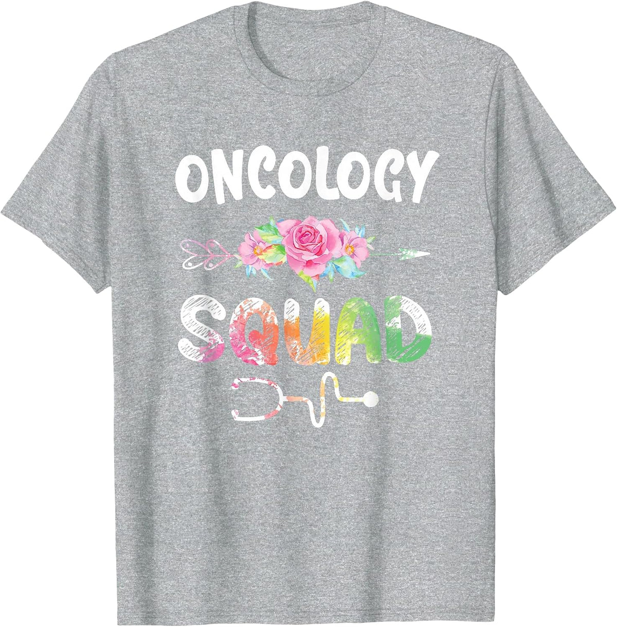 Oncology Nurse Squad Shirt Oncology Matching Nurse T-Shirt - Heather Grey